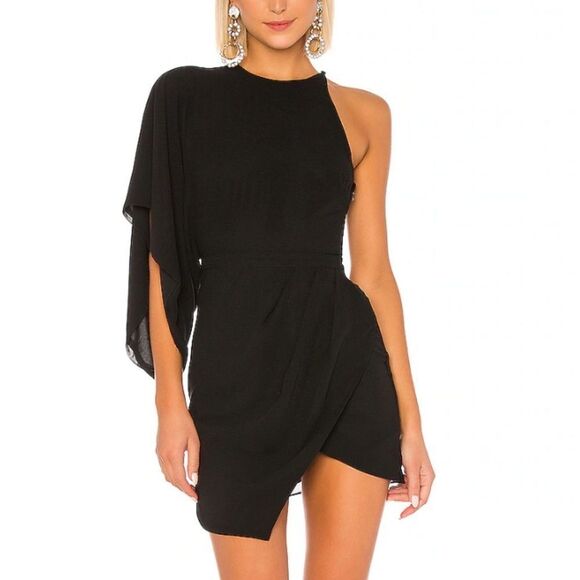 Michael Costello x REVOLVE Lexa Dress in Black
Mini one shoulder chiffon S - Picture 1 of 6